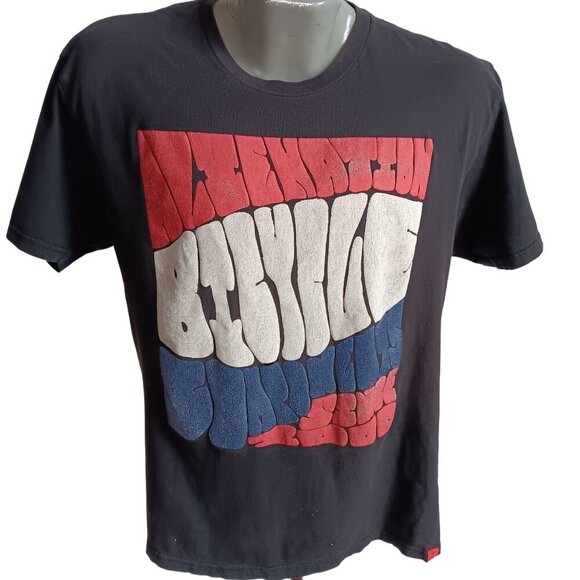 T-Shirt Men's Large Alienation Bicycle Components 2006 Groovy Graphic Black - Picture 1 of 6